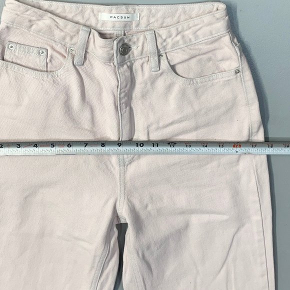 PacSun 90's Boyfriend Junior's Size 25 Pink Denim Jeans - Picture 6 of 11
